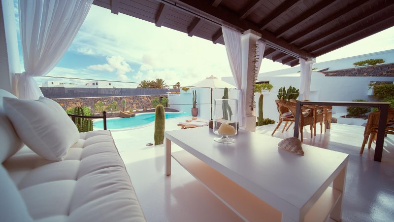 Sofá en la terraza