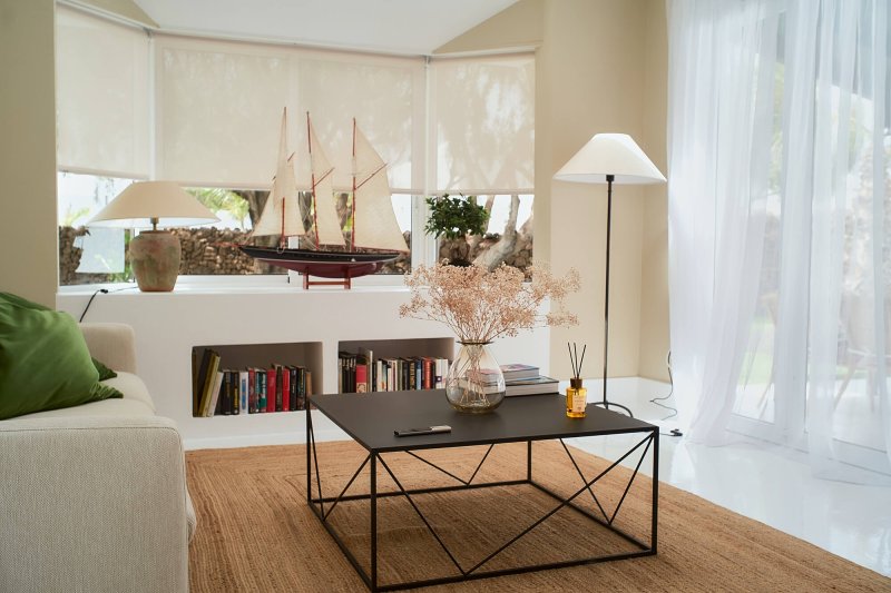 Ventana de invierno en el salón